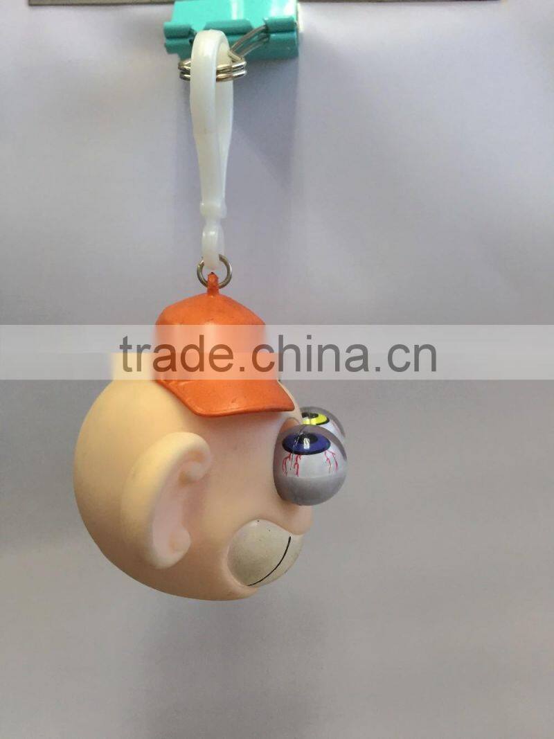 Big Eyes Plastic Key Chain Toys,Soft Splat Toys for Young People