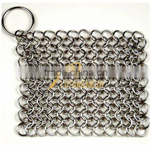 Good quality free sample metal chain ring mesh from manufacture