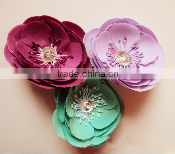 DIY fashion chiffon flower applique baby flower headband