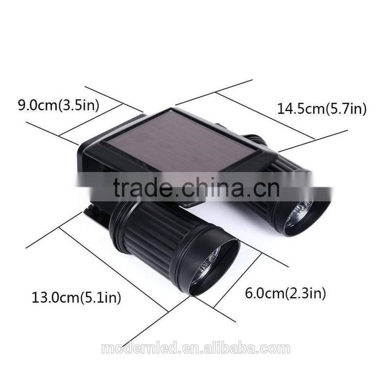 good price double heads solar led outdoor wall light