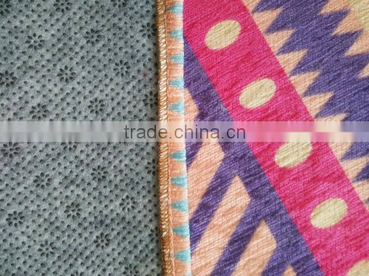 custom jet printing chenille mat