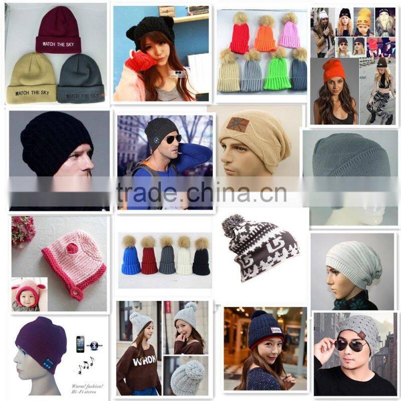factory cheap woven label logo wholesale knit beanies, wholesale cashmere beanie hats with good quality