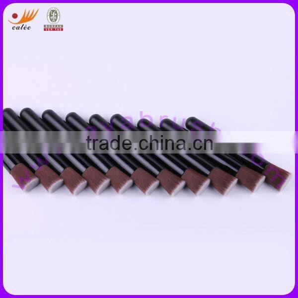fashional synthetic hair foundation brush with mini pouch