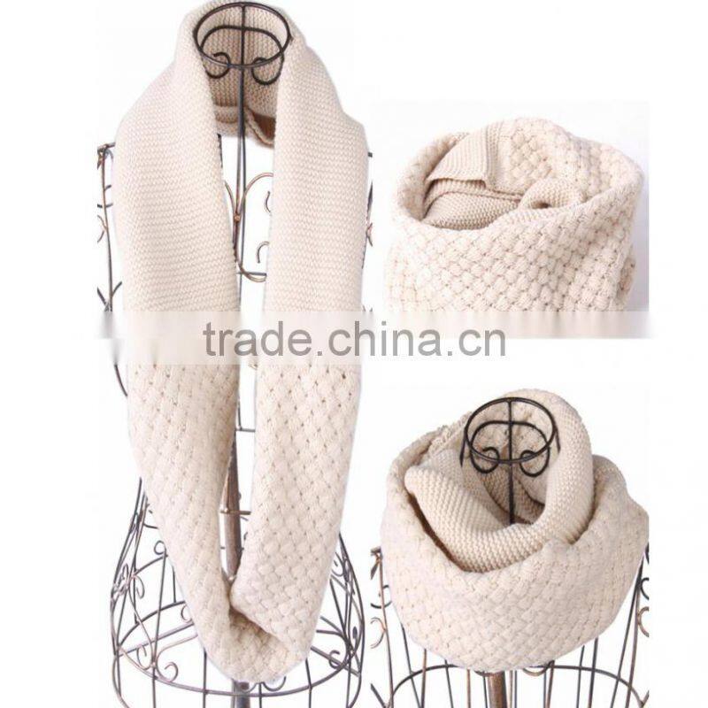 2015 New Fashion Women Winter Knit Crochet Collar Scarf Corn Neck Warmer Scarves Wraps