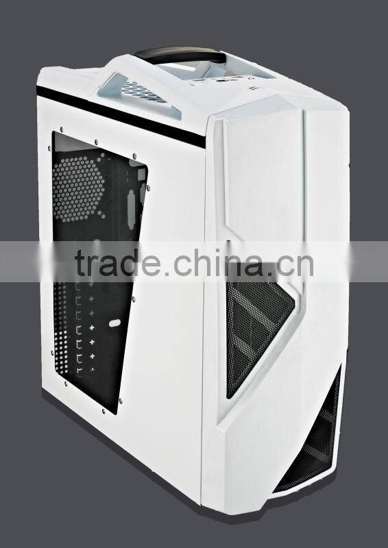 New Gaming Computer Case with Water Cooling system 0.55mm SPCC with 8cm Color Fan In the Front