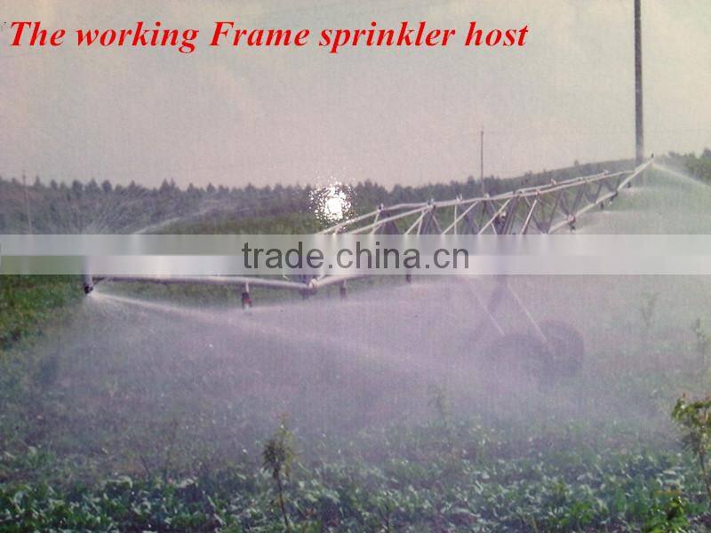 Self-propelled moving irrigation system for corn