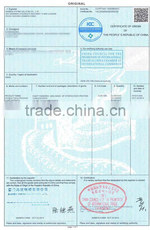 2014 hotsell gelatin for match head/gelatin for binding agent/synthetic gelatin