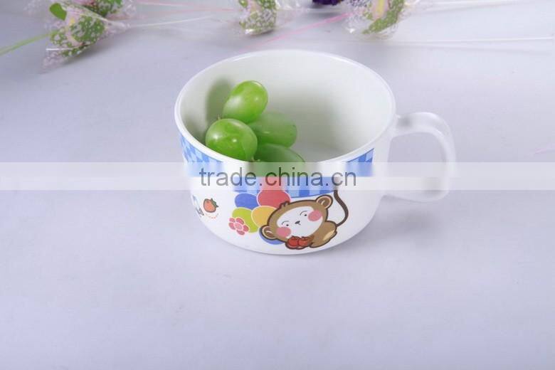 food grade light weight melamine white mug with handle for kids