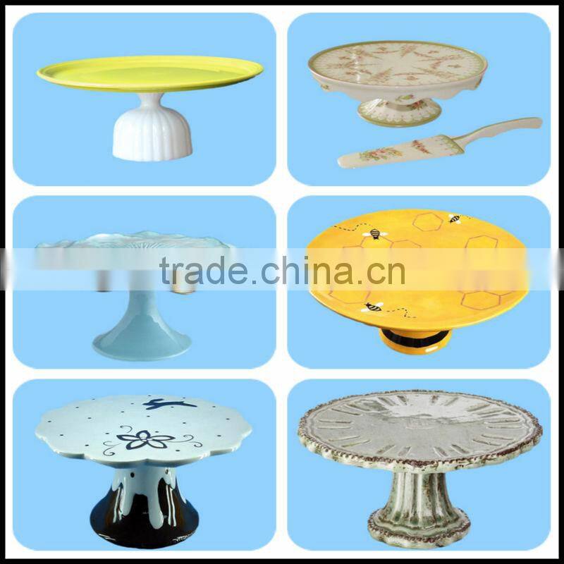 Custom porcelain cake plate