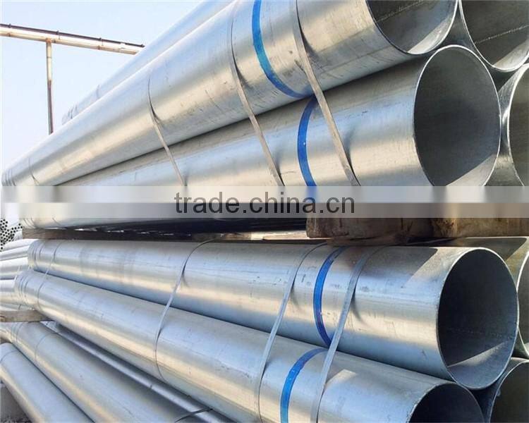 BS1387 EN10255 ASTM A53 B Hot dipped Galvanized steel pipe, GI pipes, threaded with socket, grooved