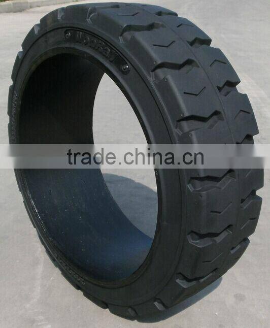 forklift tire 27x10-12, press on solid rubber tire 21x7x15 for hyster forklift