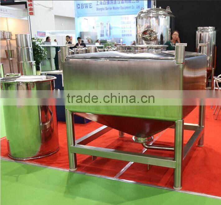 stainless steel sanitary storage hopper