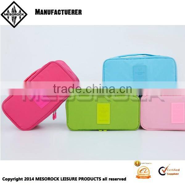 New design colorful waterproof travel organizer travel storage bag bra wash bag