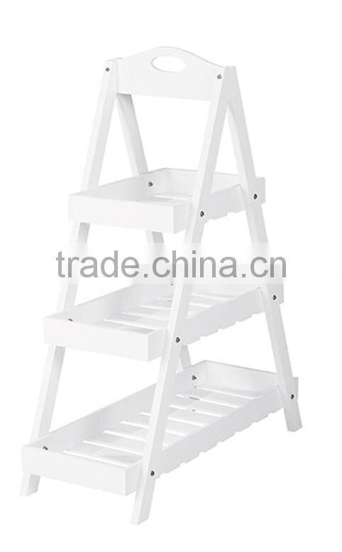 Best price outdoor wooden 2 and 3 tier plant stand whole sale