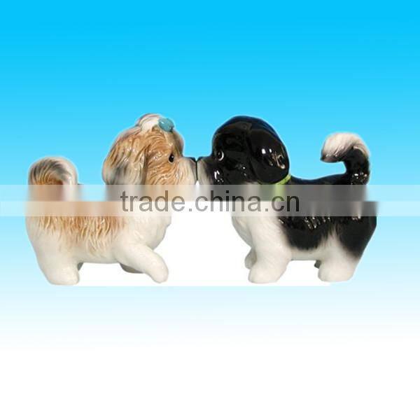 hand painted home decorative kiss valentine dog for sale