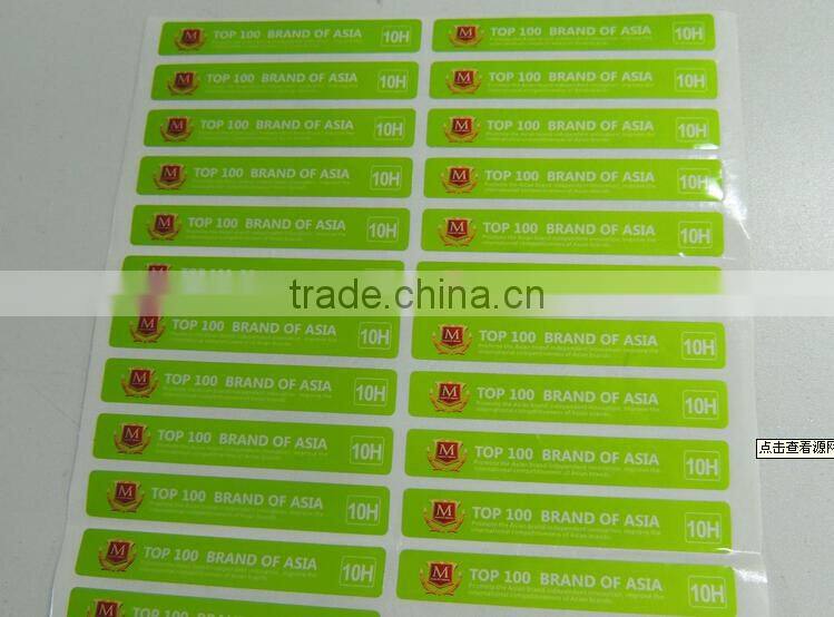 Round shape Self Adhesive custom design recycle label sticker