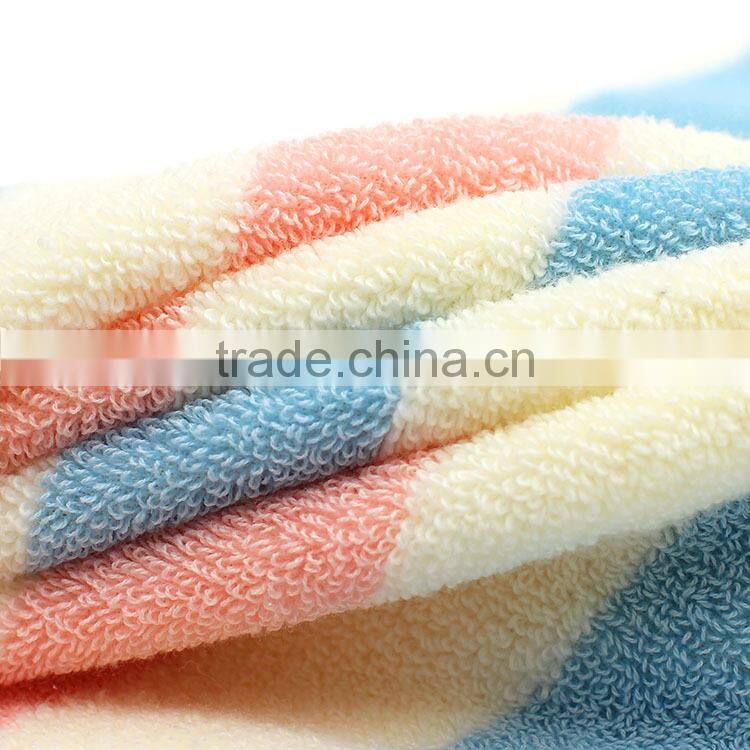 Stripe bath face square towel set