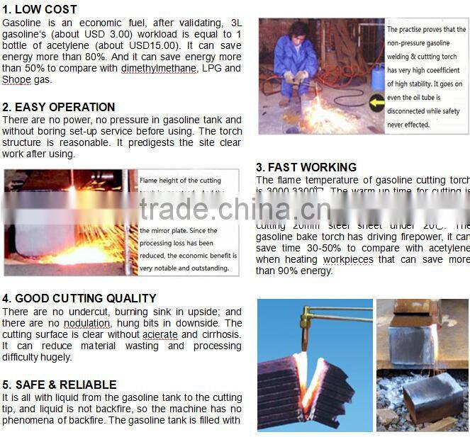 RN300 Price - Gasoline + Oxygen - 80% cost price saving - Mini Gas Cutting Torch