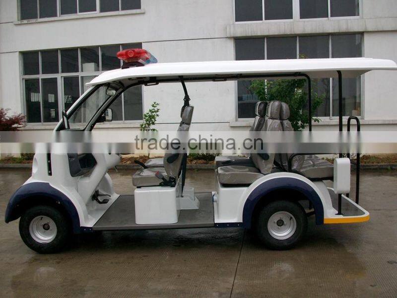 6 seater electric golf buggy for police, mini electric buggy, sightseeing electric car