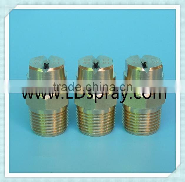 Common metal brass flat fan spray jet water nozzles