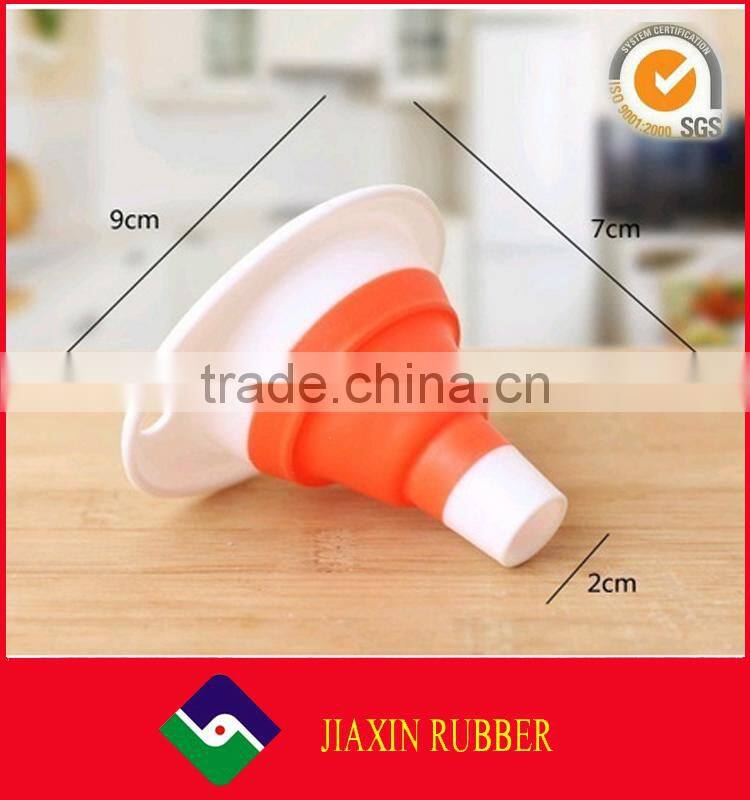 New arrival durable silicone collapsible funnel foldable funnel for liquid transfer