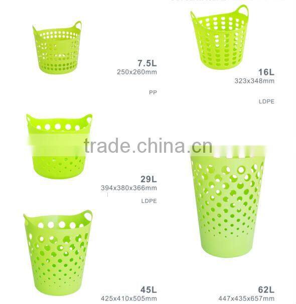 plastic basket for bathroom / pe basket