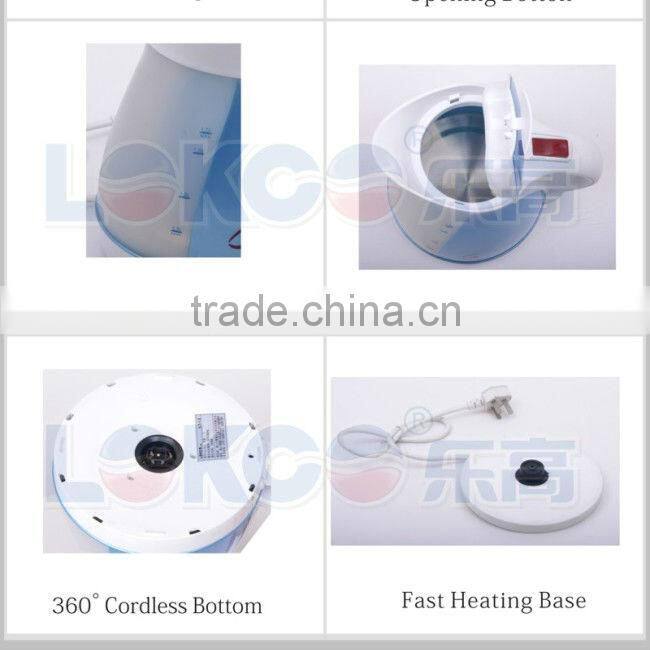 Hot sale Plastic electric tea kettle LG-818D red