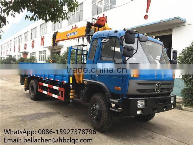 8 tons telescopic boom truck mounted crane