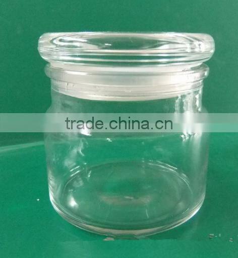 glass candle holder with lid( HLTH-V071)