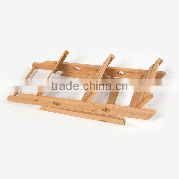 3 tier wooden flower stand/flower pot stand /Folding 3 Tier Wooden Etagere