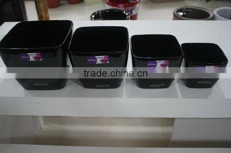 modern planting pot,plastic flowerpots,colored gardening pot