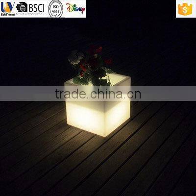 small seed planter/garden cup and saucer planter/LED multi color change planter