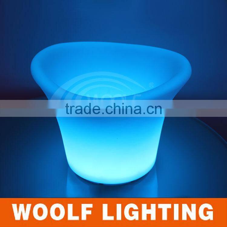 led lighted outdoor Christmas decor flower pot