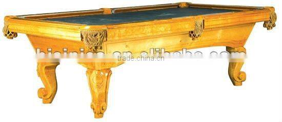 Hand carved classical wooden antique pool table,MOQ:1PCS(B68023)