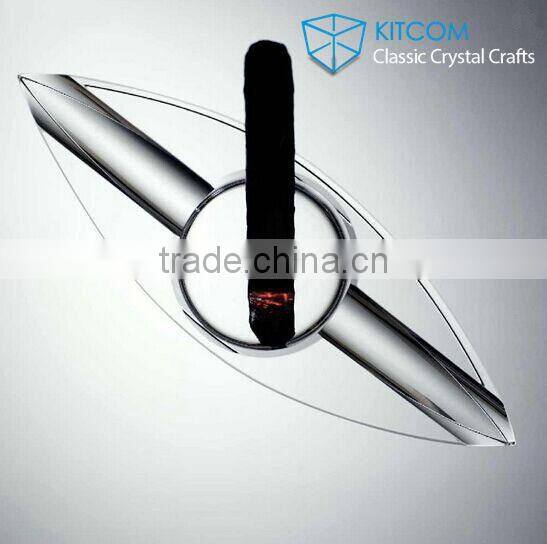 Unique custom design engraved crystal ashtray for business gifts