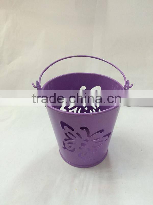 useful home decoration hand painted multi colors white silver metal artificial flower vases