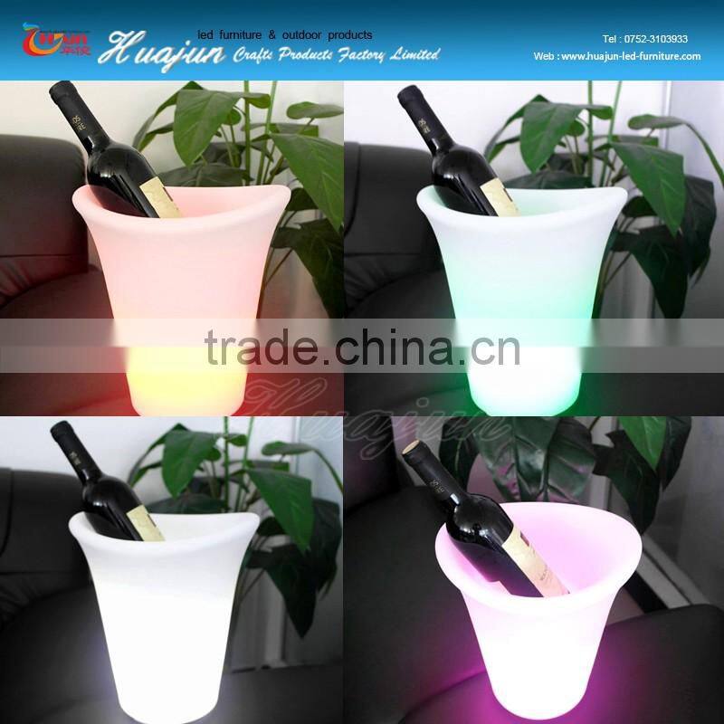 any size of led ice bucket use night club& bar led lighting ice bucket/led plastic rechargeable ice bucket