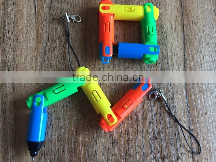 2015 new design promotional gift /plastic/fold ballpoint