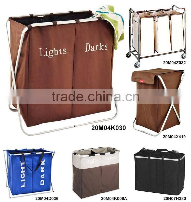 3-Bag Laundry Sorter Cart