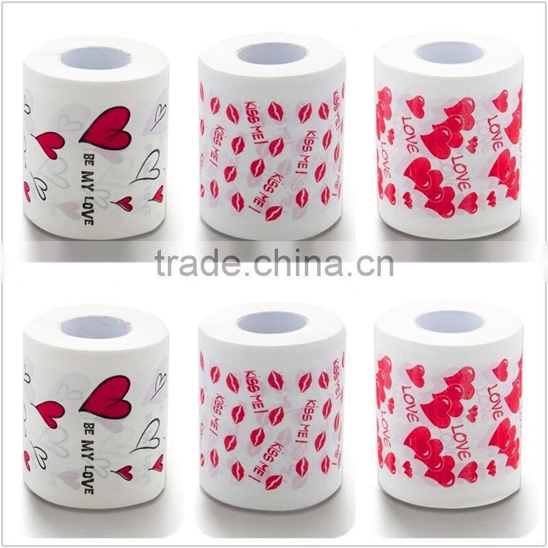 Factory Wholesale Virgin Wood Pulp Novelty Printed Toilet Paper