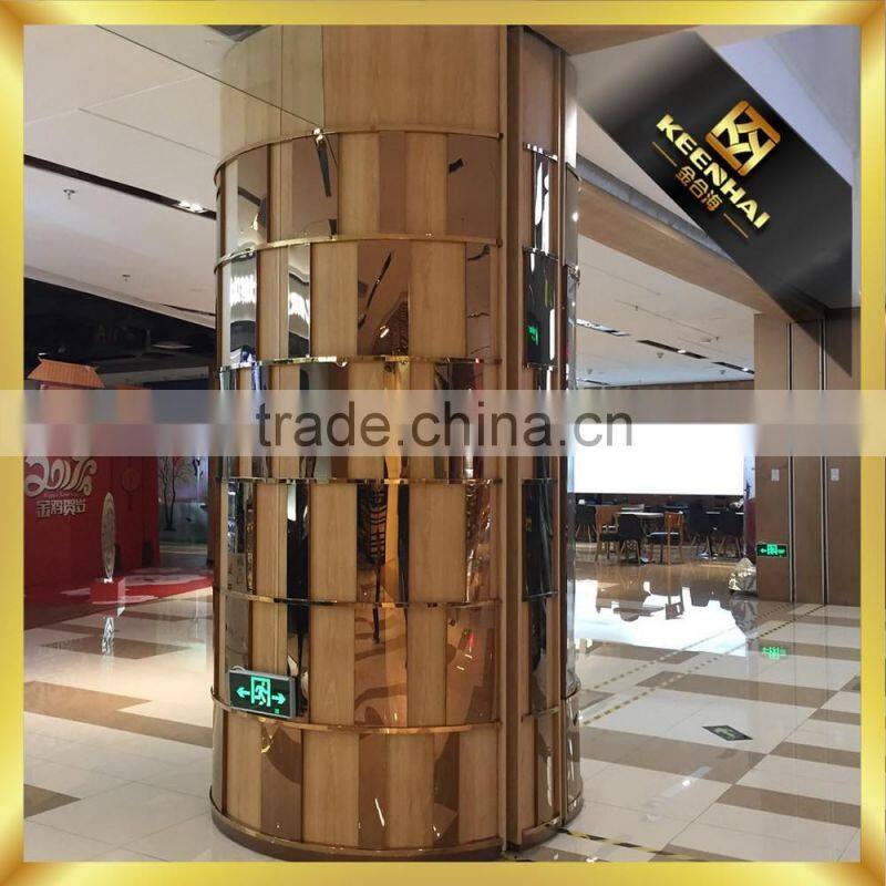 Decorative Etched Color 304 Stainless Steel Post Cladding