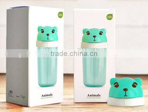 Supply fashion Creative personality cartoon straw cup / Student cup