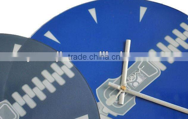 Supply creative fashion zipper wall clock / mute scan wall clock