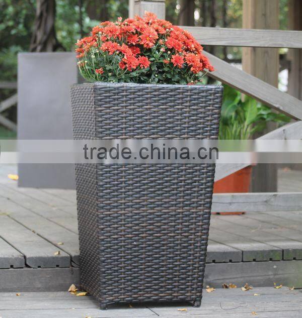 FO-9402 Synthetic garden rattan flower pot