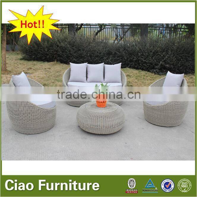 garden furniture outdoor rattan outdoor egg sofa set