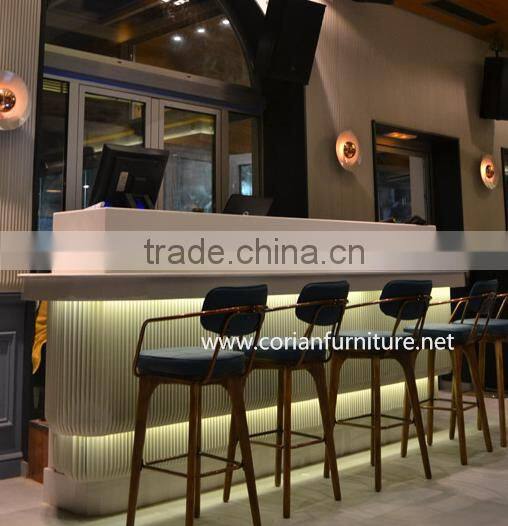 Modern Wooden Glass Night Club Cafe Home Restaurant Salon Bar Counter Design