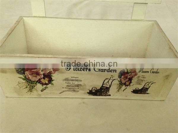Hot Sale garden decoration flower box, shabby chic flower pot
