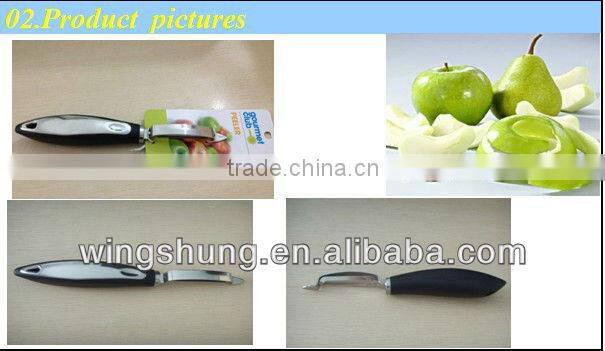 Black rubber handle peeler/fruit and vegetablespeeler/peeler