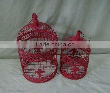 White color decorative metal bird cages