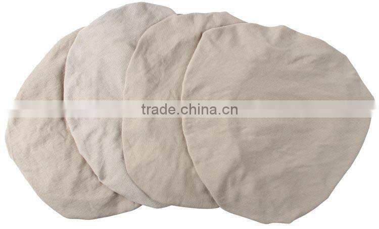 Cheap wholesale custom color 4pcs rib fabric blank cushion cover for office chair